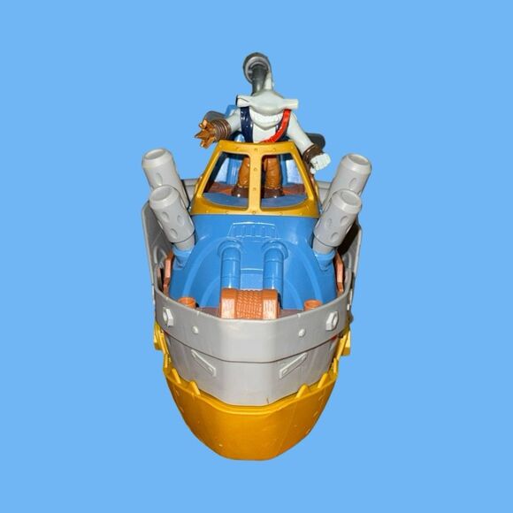 Fisher-Price Imaginext Pirate Shark Boat with Hammerhead Shark Pirate Figure - Picture 5 of 10